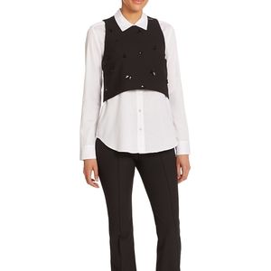 Elizabeth and James Unique Button Up Top!